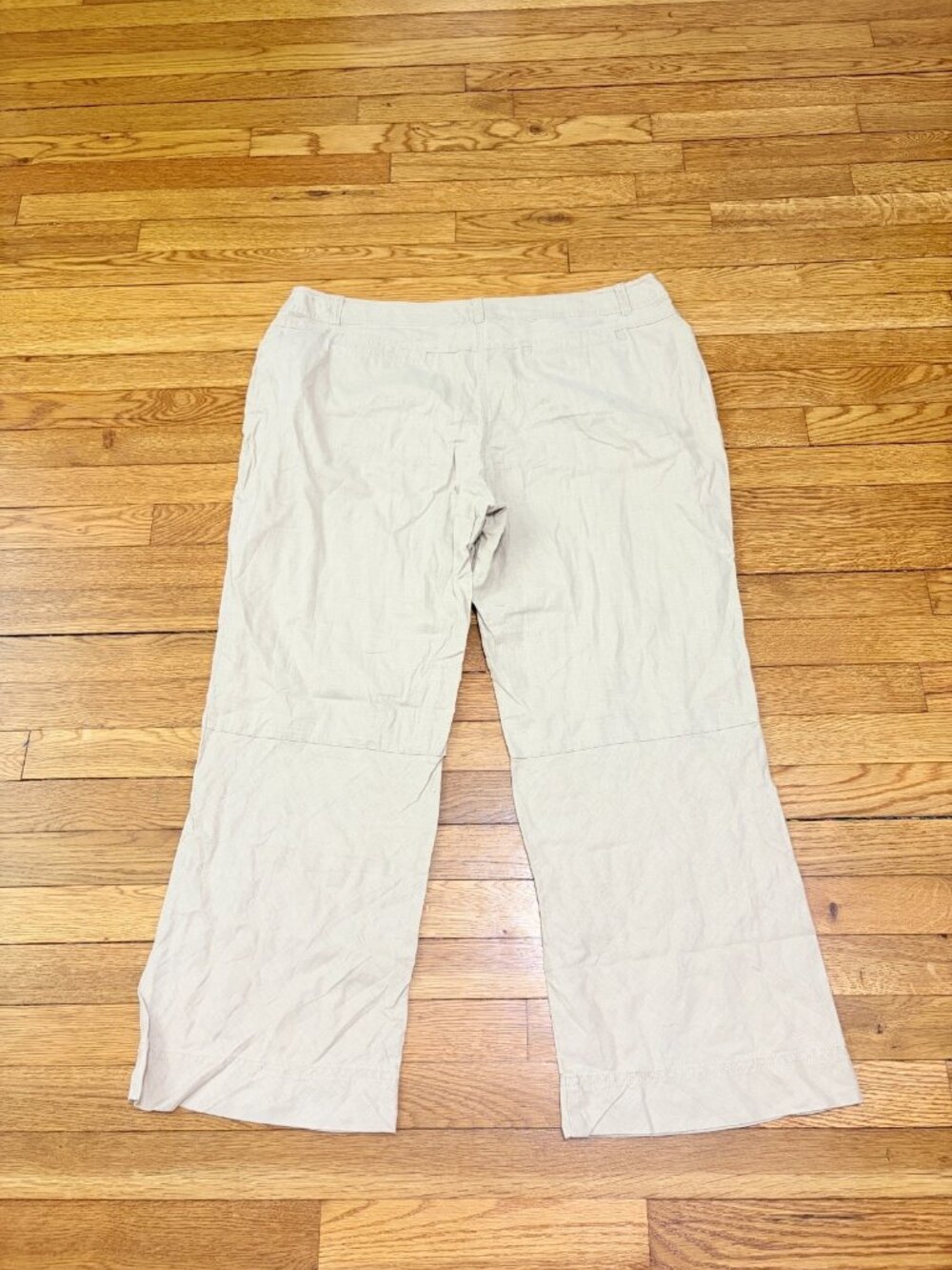 J Jill Womens Wide Leg Pants Size 18p 18 Petite Beige High Rise Relaxed Coastal - Picture 4 of 4